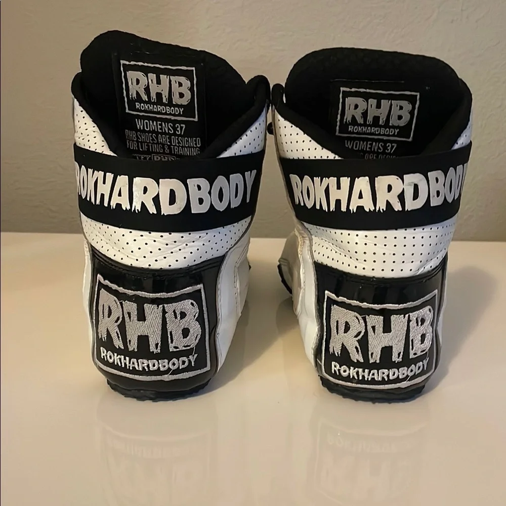 RHB ROKHARDBODY,  White and Black Boxing Shoes
